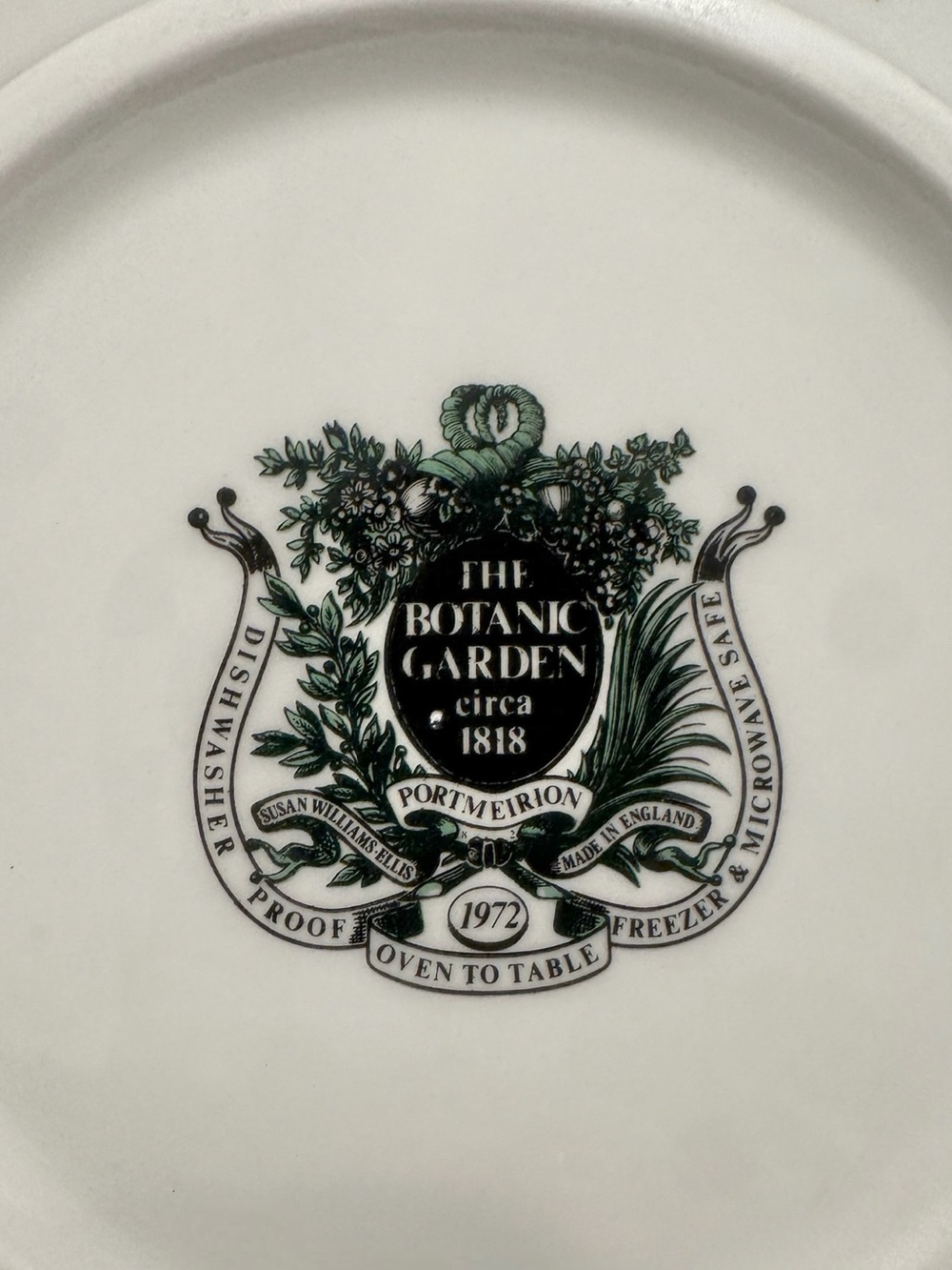 Portmeirion Botanic Garden Blue Passion Flower 11" Serving Bowl, 1972, England - Picture 3 of 3